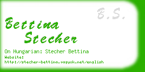 bettina stecher business card